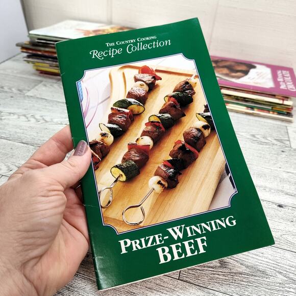 Country Cooking Prize-Winning Beef RECIPE CARDS‎ Collection Cookbook Booklet - Picture 1 of 11